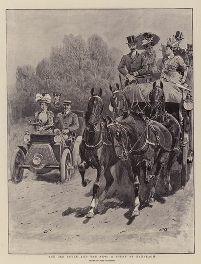 Den gamle stilen og den nye, en scene ved Ranelagh av John Charlton
